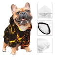 thumbnail image 3 of Balery Orange Lightning Sudadera con Capucha para Perros Pequeños – Ropa para Mascotas, Disfraz para Perros y Gatos, Ideal para Fiestas y Cosplay-Large, 3 of 7