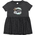 thumbnail image 3 of Inktastic Easter He Has Risen with Cross and Flowers Girls Baby Dress, 3 of 5