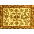 thumbnail image 1 of Ahgly Company Machine Washable Indoor Rectangle Abstract Yellow Modern Area Rugs, 5' x 8', 1 of 4