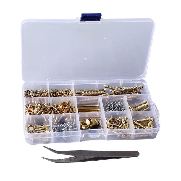 Kit de Tornillos de Reparación de Guitarra de Metal Solución Completa de Reparación de Guitarra Rendimiento Duradero Fácil de Transportar Aplicaciones Versátiles ANGGREK Otros