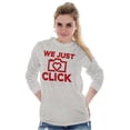 thumbnail image 3 of We Just Click Photographer Camera Pun Women's Long Sleeve T Shirt Brisco Brands X, 3 of 6
