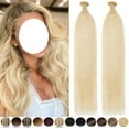 thumbnail image 3 of Benehair 100% Real Remy Human Hair Extensions Pre Bonded I Tip Hair Stict Tip Keratin 0.5g Micro Ring Thick 100g Woman Blonde Soft, 3 of 11