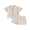 Khaki, variant on BemeyourBBs Toddler Baby Boy Summer Clothes 0 6 12 18 24 Months 2 3 4 Years Newborn Baby Boys Summer 2 Piece Outfits Short Sleeve Pocket Button Down Shirt and Shorts Set
