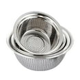 thumbnail image 6 of KDFWDM Colander 304 Stainless Steel, Strainer for Kitchen Food For washing vegetables, fruit, rice, Dishwasher Safe, Fruit and Rice for Draining Cooked Pasta, 6 of 9