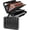 Black, variant on Fireproof Document Box, Hard Case Document Organizer with Lock, 13 Pockets Accordion File Folder with Reflective Strip, Waterproof Safe Box for Important Documents & Valuables Storage, Silver