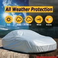 thumbnail image 6 of All Weather Car Cover Fits 1985 1986 1987 1988 1989 1990 1991 1992 1993 1994 1995 Toyota MR2 , waterproof, uv-proof, easy access zipper, wind-proof, detachable straps Silver, 6 of 7