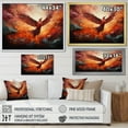 thumbnail image 4 of Designart "Phoenix The Resurgence I" Animals Framed Wall Art Decor - Modern Farmhouse Orange Bird Entryway Framed Wall Art, 4 of 6