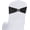 Black, variant on 30 Pack Spandex Chair Sashes Bows Stretch Chair Cover Band with Buckle Slider Universal Elastic Chair Ties for Wedding Banquet Party Event Decoration
