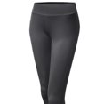 thumbnail image 3 of FashionOutfit Women's Basic Solid Full Length Yoga Pants, 3 of 3
