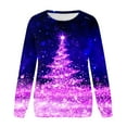 thumbnail image 4 of Aloohaidyvio Christmas Hoodies,Womens Long Sleeve Comfortable Breathable Round-Neck Sweatshirt, 4 of 5