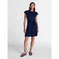 thumbnail image 3 of Time and Tru Women’s Flutter Sleeve Dress, sizes XS-4X, 3 of 6