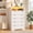 White, variant on EnHomee Black 5-Drawer Dresser with LED Light, 31.7"L x 15.9"W x 48.6"H Modern Storage Furniture