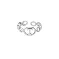 thumbnail image 1 of Anillo de 26 letras chapado en acero de titanio, anillo de dedo índice con apertura en inglés, anillo hueco Wmkox8yi  sjalhkljlk2009, 1 of 1