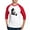 Red/White, variant on CafePress - Sitting And Holding A Steaming Cup Of Coffee - Cotton Baseball Jersey, 3/4 Raglan Sleeve Shirt