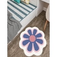thumbnail image 5 of JilgTeok Flower Shaped Rug, Cute Daisy Rug, Flower Bath Rugs, Round Carpet, Non Slip Water Absorbent Bathroom Mat, Soft Machine Wash Rug Mat for Bedroom Kitchen Bathroom Toilet Floors(23.62*23.62in), 5 of 6