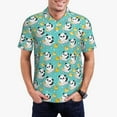thumbnail image 2 of Salouo Panda Bathing In The Bath for Men's Short Sleeve Polo Shirts,Polo Shirts for Men Performance Short Sleeve Golf Shirt Athletic Casual Collared T-Shirt-Medium, 2 of 8