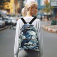 thumbnail image 7 of JIALIOU Mini Backpack Purse for Women Quilted Casual Daypack Small Travel Shoulder Bag, Crow on Branch with Moon, 7 of 7