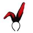 thumbnail image 2 of Fvsianol Rabbit Ear Hair Hoop Rabbit Ear Headband Rabbit Ear Hair Hoop Lolita Long Bunny Ears Plush Contrast Color Cosplay Elastic Furry Hair Hoop Headdress, 2 of 7