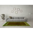 thumbnail image 3 of Ahgly Company Indoor Square Abstract Green Modern Area Rugs, 8' Square, 3 of 4