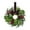 A, variant on 10" Mini Cypress Burgundy Bow Wreath, Christmas Artificial Wreaths for Kitchen Cabinet Norfolk Pine Garland With Red Berries Pinecones Wreaths Swags Snowy Pine Candle Rings Holder, A