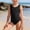 Black, variant on Zecgelong Girls Piece Swimsuit Solid Color Toddler Bathing Summer Beachwear For Kids Black Size 3-4 Years