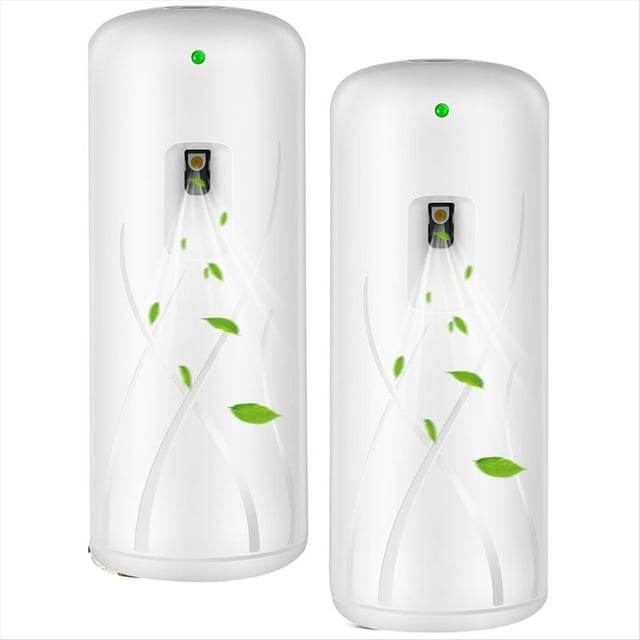 Dispensador Automático de 2 Ambientadores en Aerosol para Pared, con Dosificador para Control de Moscas, Mosquitos e Insectos Voladores.