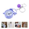 thumbnail image 3 of 1PC Mini Clock Keychain Alarm Clock Keyring Creative Key Holder Pendant Gift for Students Purple, 3 of 8