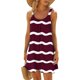 thumbnail image 2 of Vestido de Verano para las Mujeres Impreso sin Mangas Cuello Redondo, Suelto de Rodilla de Longitud Vestido Casual para la Primavera, 2 of 5