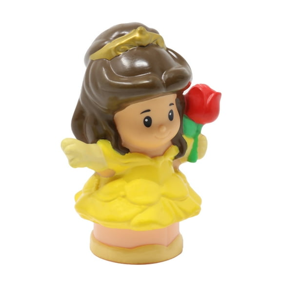 Replacement Part for Collectible Fisher-Price Little People Musical Dancing Palace Castle DFP67 - Replacement Princess Belle Figure Talking Castle Base Holding Red Rose