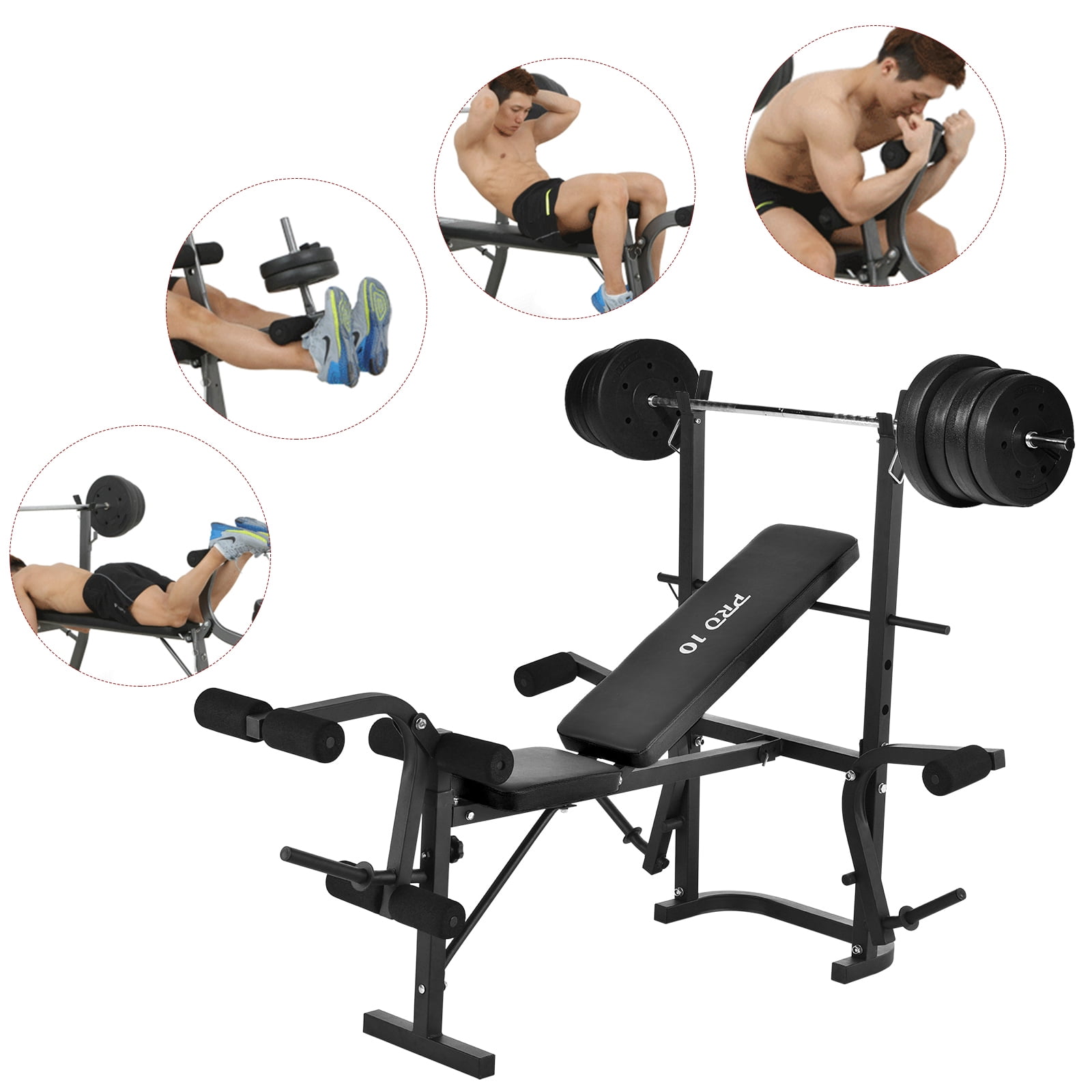 Strength Flat Weight Bench Seat Equipment Tool Olympic Gym Home