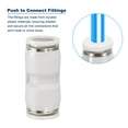 thumbnail image 4 of Unique Bargains Raccords à Pousser, Lot de 6 Raccords Tubes Droits, Blanc, 1/2 Pouce Od, 4 of 5