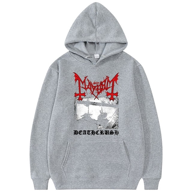Sudaderas con capucha para hombre y mujer, chándal de moda Y2k, sudadera con capucha para rapero Mayhem, sudaderas Deathcrush, Hip Hop, ropa Unisex, abrigo de alta calidad xuanjing unisex