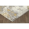 thumbnail image 4 of Erbanica 5' x 8' Modern Abstract Distressed White Ochre Rug, 4 of 4