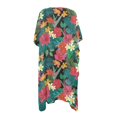 thumbnail image 2 of HELLHERO Polyester Long Kimono Swimsuit Cover Up for Vacation Cardigan Lightweight Tropical Floral Print, 2 of 4