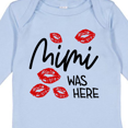 thumbnail image 4 of Inktastic Mimi Was Here Red Kisses Boys or Girls Long Sleeve Baby Bodysuit, 4 of 5