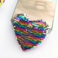 thumbnail image 3 of Heart Coin Pouch Creative Portable Sequin Coin Purse Heart Change Purse for Girl, 3 of 10