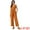 Orange, variant on Women's V Neck Casual Sleeveless Wide Leg Jumpsuit L Orange