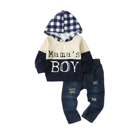 3T Baby Boy Clothes Infant Toddler Boy Outfits Denim Jeans Boys Fall Winter Clothing Pants Set 3-4T