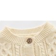 thumbnail image 5 of GigrtiJin Fall and Winter Children Sweater Coats Baby Boy Girl Knitted Cardigan Jacket Long Sleeve Round Neck Coat, 5 of 6
