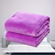 thumbnail image 2 of Manta de franela de color puro sábana manta sofá cama de color sólido 100x140cm (violeta), 2 of 7