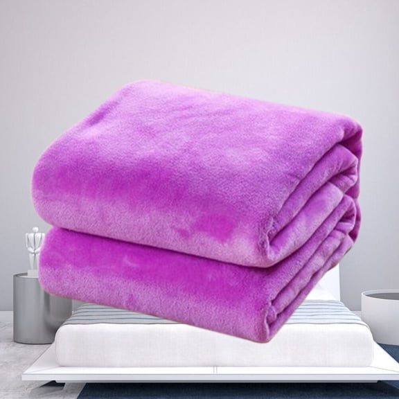 OULII Extra Warm Flannel Fleece Throw Blanket for Bed, Soft Polyester Fiber, Cozy and Plush 1 Set
