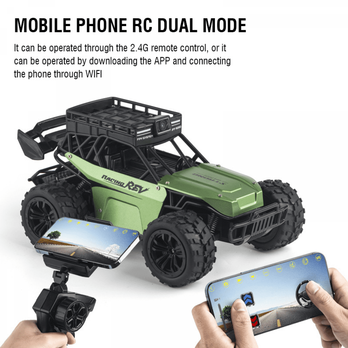 RC Truck with 1080P Camera for Adults, Off-road Climbing Car with Remote Control & APP Control for Ages 14+ Birthday Gifts and Outdoor Play(Blue)