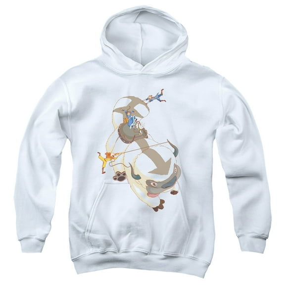 Avatar The Last Airbender Hang On Appa Unisex Youth Pull-Over Hoodie