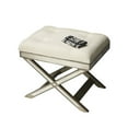 thumbnail image 1 of Butler Specialty Loft Mirrored Tufted Vanity Stool in Pewter, 1 of 2
