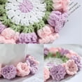 thumbnail image 5 of AYktou Crochet Flowers Coasters -Room Decor & Home Decor,Handmade Crochet Drink Coasters for Coffee Cups,Teacups,Mugs for Centerpiece Table Decorations, 5 of 9