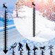 thumbnail image 1 of Fiudx Medidor de Nieve de 36 Pulgadas, Regla de Medición de Nieve con Diseño de Hierro, Pluviómetro de Metal para Jardín, Decoración de Exterior, Fácil de Instalar, Regalo para Festivales de Navidad,, 1 of 4
