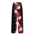 thumbnail image 5 of GrmtClth Halloween Pajamas Pants for Men Gothic Pj Pants Witch Pumpkin Ghost Face Graphic Print Comfy Night Pants for 2026 Halloween with Pocket Dark Gray 3XL, 5 of 6