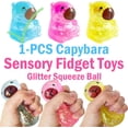 thumbnail image 3 of 2026 New Capybara Squeeze Squishies Toys, Stress Balls for K*ids, Sensory Toys for Teens, Animal Party Favors Stress Relief Gifts Squishies Sugar Ball, Classroom Prizes Easter Basket Stuffers Gifts, 3 of 7
