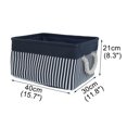 thumbnail image 3 of Unique Bargains Fabric Storage Bin Box with Handles Laundry Baskets Organizer for Closet, 3 of 8