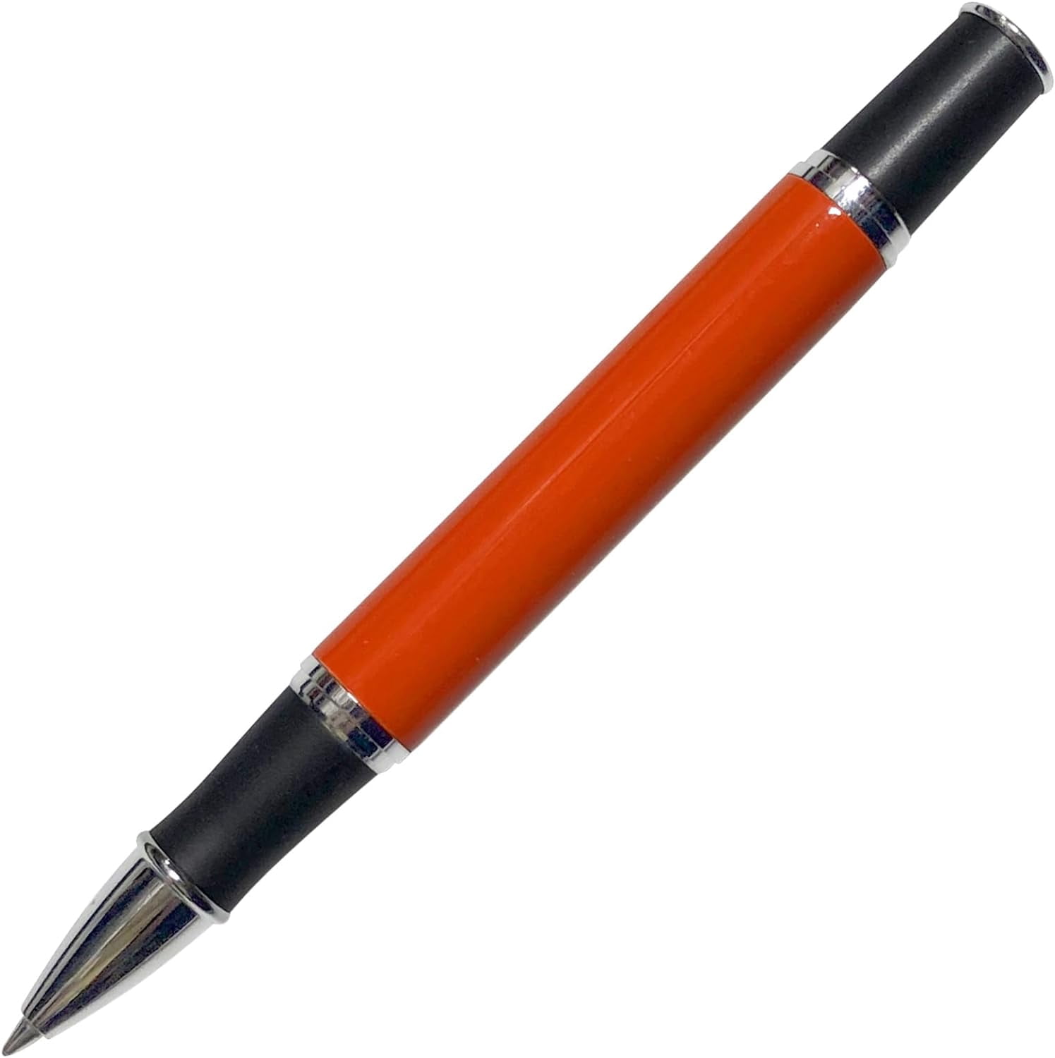 Gripper Rollerball Pen - Orange Gloss with Anti Slip Grip (Budget Friendly Pen)
